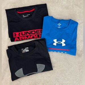 Under Armour Black and Blue T-Shirt Trio